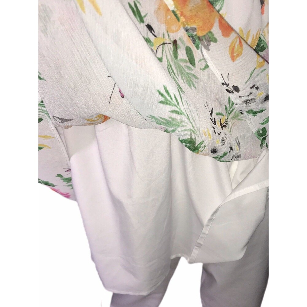 Torrid size 1 (1X-14/16) ❤NEW❤ Floral Chiffon Cami Babydoll Women's Blouse - Picture 8 of 11